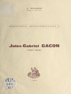 cover image of Jules-Gabriel Gacon (1847-1914)